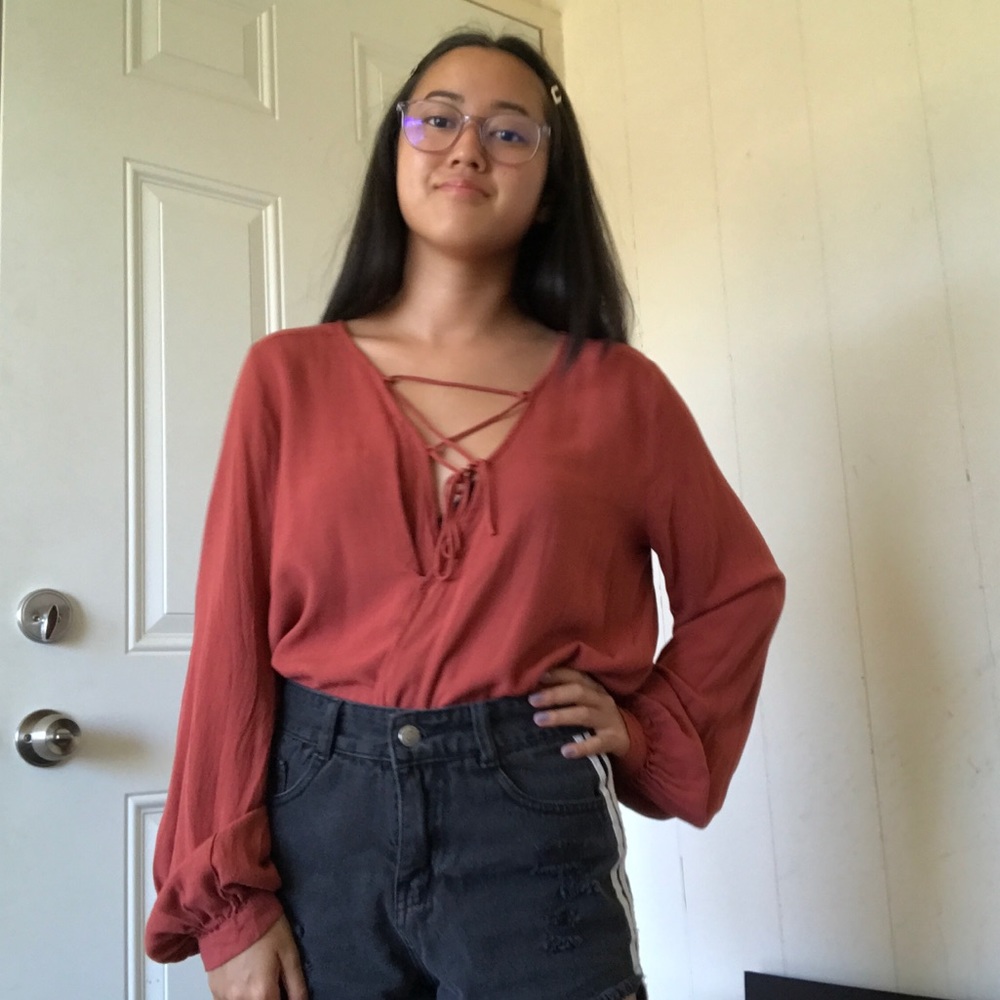 O’Neill | long sleeve wrapped blouse
